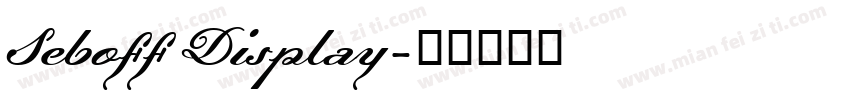 Seboff Display字体转换